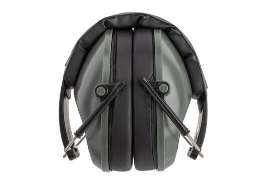 Walker's Pro-Low Profile Folding Muffs in Grey have a compact folding design